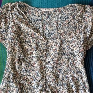 Madewell Floral blouse